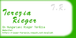 terezia rieger business card