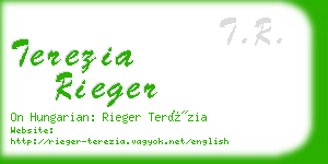 terezia rieger business card